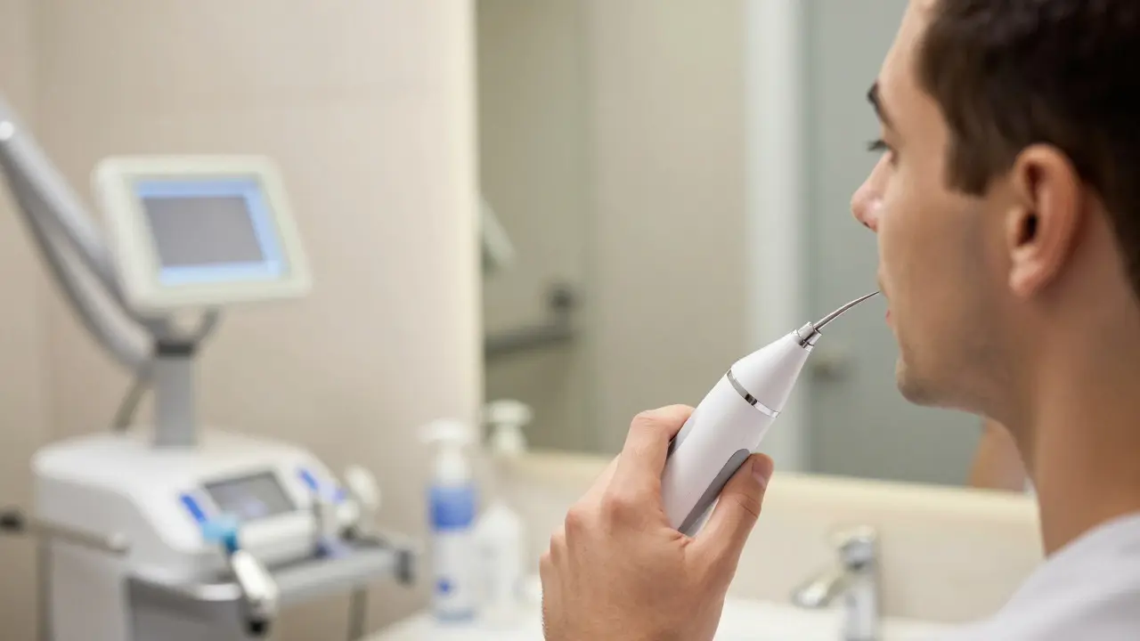 Domácí péče o zuby pomocí ultrazvuku jako doplněk k dentisté