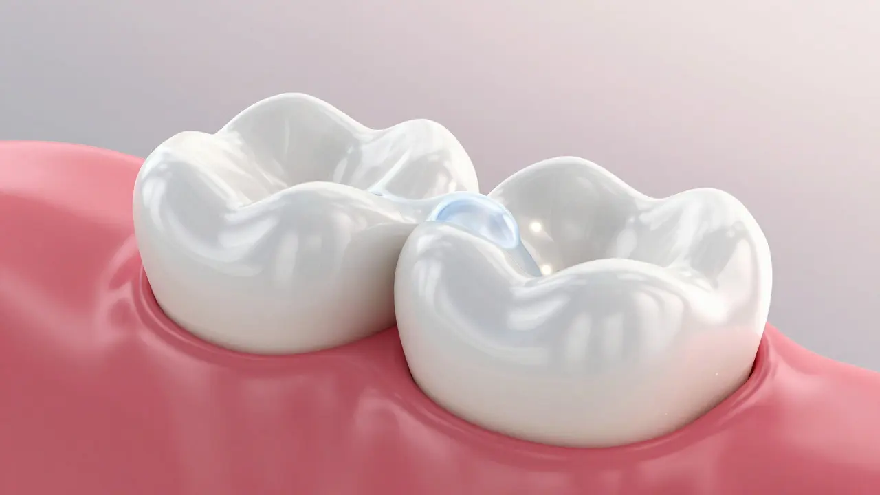 Skloionomerní plomba uvolňující fluoridy do zubu