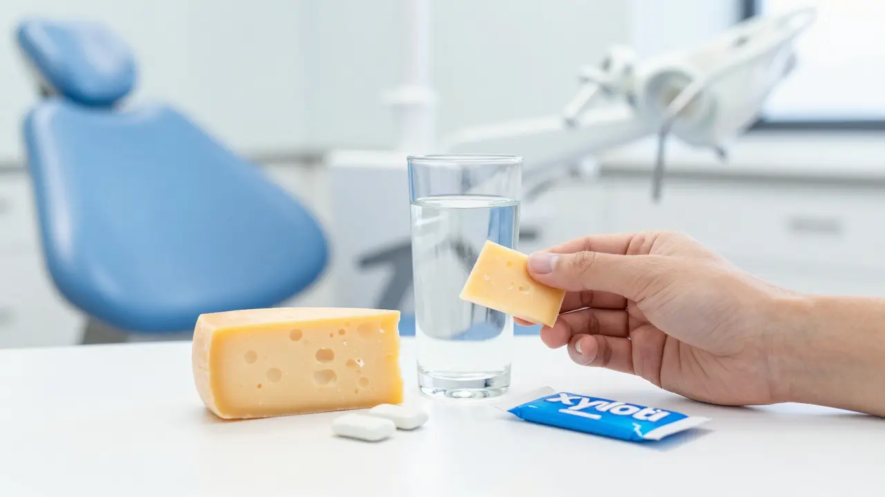 Sýr, voda a žvýkačka jako ochrana zubů v moderní stomatologické ordinaci